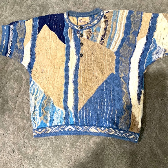 Women’s Vintage Classic Coogi Short Sleeve Sweater - Picture 1 of 7
